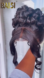 BAISI Perfect Updo Ponytail Wavy Wig For Wedding