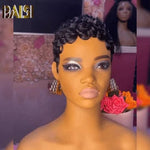 Wholesale Baisi 1 Machine Made Finger Wave+1 Lace Finger Wave Wig +1 Black Mahcine wig=$149