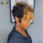 Wholesale Baisi 1 Pixie Highlight Wave+1Silke Finger Wave Wig+1 Pixie WaveWig=$249