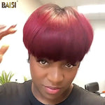 Wholesale price for 3 wigs Baisi $59 Wholesale Price Burgundy Partial Topper