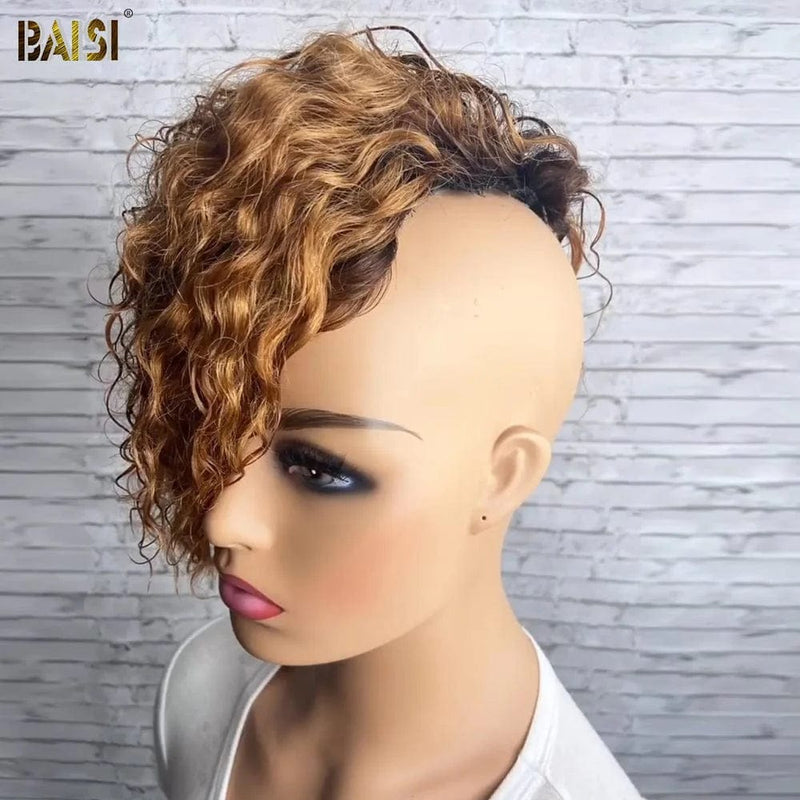 Wholesale price for 3 wigs Baisi $59 Wholesale Price Honey Brown Curly Partial Topper