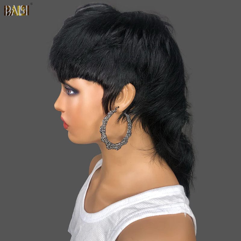 Wholesale price for 3 wigs Wholesale price for 3 wigs Baisi $59 Wholesale Price Short Mullet Glueless Wig