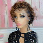 Wholesale price for 3 wigs Wholesale price for 3 wigs Baisi $79 Wholesale Price 4# SHORT CUT CUTE CURL Pixie Cut Wig