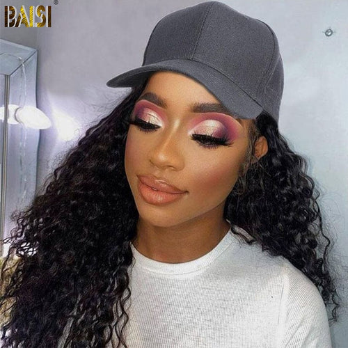 BAISI HAIR Frontal Lace Wig BAISI 100% Human Hair Hat Wig
