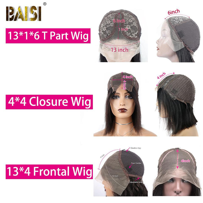 BAISI Curly Bob Wig 100% Human Hair 200% Density - BAISI HAIR