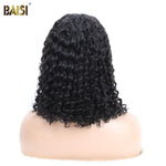 hairbs bob wig BAISI Curly Bob Wig 100% Human Hair 200% Density