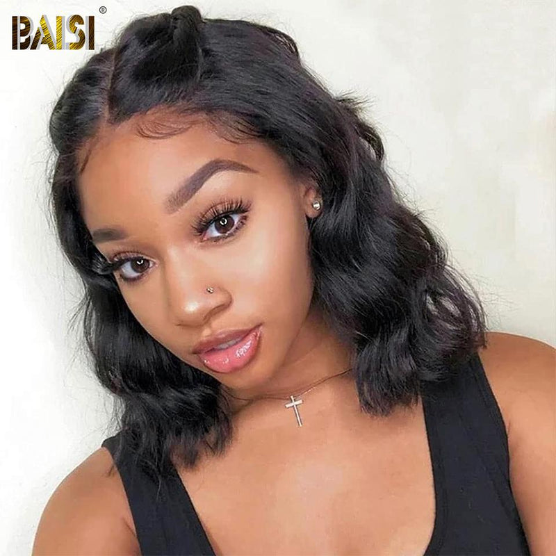 hairbs bob wig BAISI Loose Wave Bob Wig 100% Human Hair