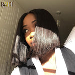 hairbs bob wig BAISI Straight Bob Wig 100% Human Hair