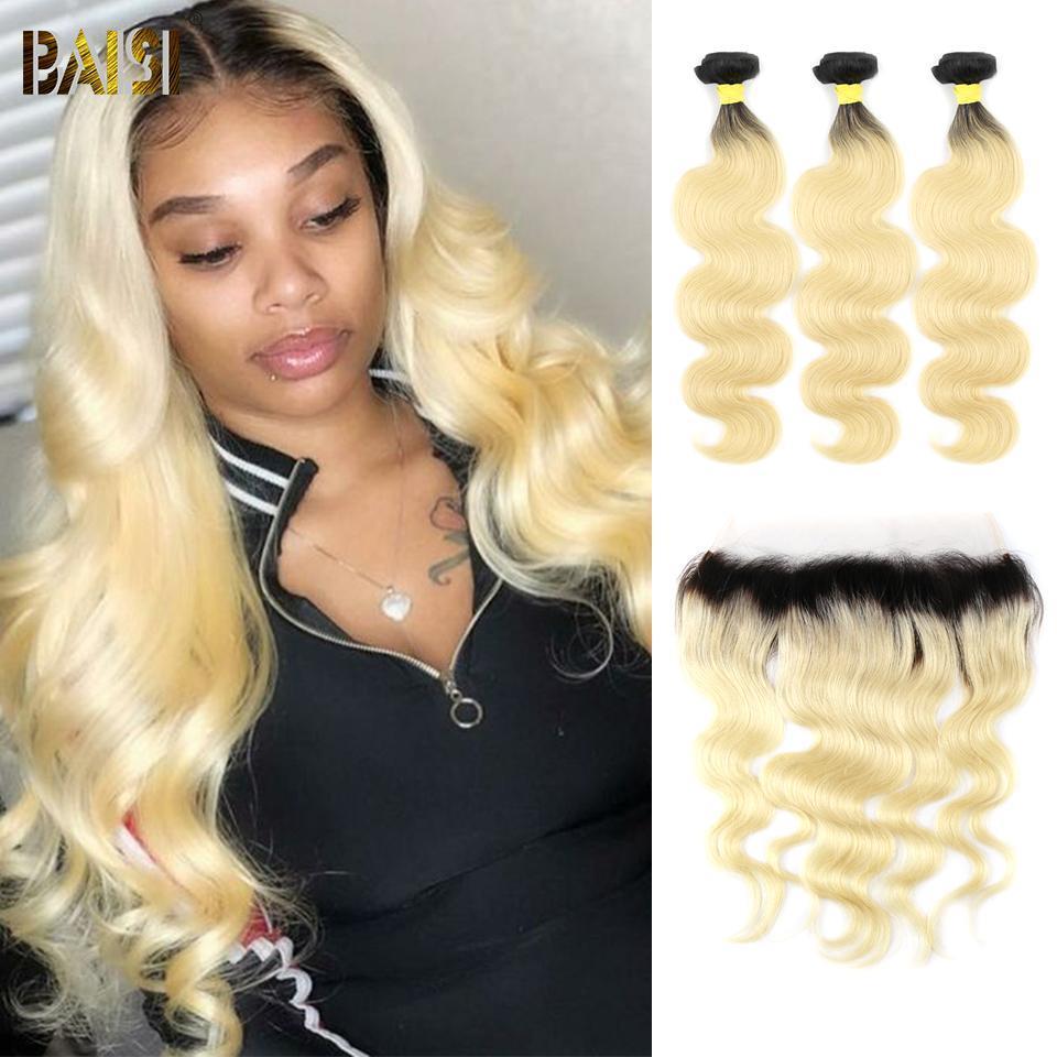 BAISI 1B/613# Eurasian Body Wave Blonde Bundles With Frontal – BAISI HAIR